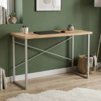 Письмовий стіл Ferrum-decor Дейв 76x120x60 білий ДСП Дуб Сонома 32мм (FRD-102152)