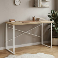 Письменный стол Ferrum-decor Дейв 76x140x60 белый ДСП Дуб Сонома 32мм (FRD-102162)