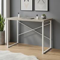 Письмовий стіл Ferrum-decor Дейв 76x120x70 білий ДСП Дуб Сонома 32мм (FRD-102182)
