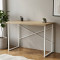 Письмовий стіл Ferrum-decor Дейв 76x140x70 білий ДСП Дуб Сонома 32мм (FRD-102192)