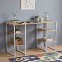 Письмовий стіл Ferrum-decor Карен 76x120x60 білий ДСП Дуб Сонома 32мм (FRD-102262)