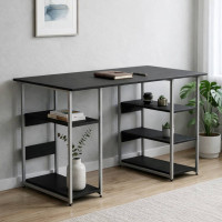 Компьютерный стол Ferrum-decor Карэн 75x140x60 серый ДСП Сосна Кембра 16мм (FRD-102432)