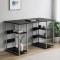 Компьютерный стол Ferrum-decor Карэн 75x140x60 серый ДСП Сосна Кембра 16мм (FRD-102432)