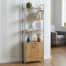 Етажерка 4/60 Ferrum-decor Серії Конект із тумбою 179x60x28 Сірий ДСП Артизан (FRD-102482)