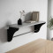 Настінна полиця Ferrum-decor Комфі 260x500x240 метал Чорний ДСП Бетон 16 мм (FRD-102722)