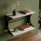 Полка настенная Ferrum-decor Букин 330x500x240 металл Черный ДСП Белое 16 мм (FRD-102842)