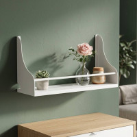Настінна полиця Ferrum-decor Ізі 260x500x150 метал Білий ДСП Біле 16 мм (FRD-102912)