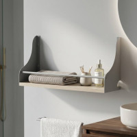 Полка настенная Ferrum-decor Изи 260x500x150 металл Серый ДСП Сонома 16 мм (FRD-102922)
