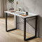 Письменный стол Ferrum-decor Драйв 750x1400x700 Черный металл ДСП Белое 16 мм (FRD-103192)