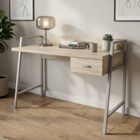 Письменный стол Ferrum-decor Комфорт 750x1000x600 Серый металл ДСП Дуб Сонома 32 мм (FRD-103432)