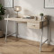 Письмовий стіл Ferrum-decor Комфорт 750x1000x600 Сірий метал ДСП Дуб Сонома 32 мм (FRD-103432)