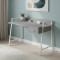 Письменный стол Ferrum-decor Комфорт 750x1000x600 Белый металл ДСП Бетон 32 мм (FRD-103442)
