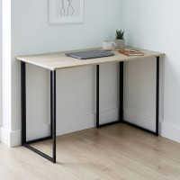 Письменный стол Ferrum-decor Ханна 75x100x60 черный ДСП Дуб Сонома 16мм (FRD-103472)