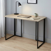 Письмовий стіл Ferrum-decor Ханна 75x120x60 чорний ДСП Дуб Сонома 16мм (FRD-103482)