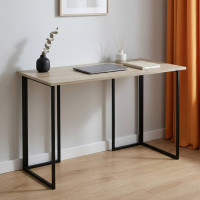 Письменный стол Ferrum-decor Ханна 75x120x70 черный ДСП Дуб Сонома 16мм (FRD-103512)