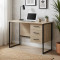 Письмовий стіл Ferrum-decor Гаррі 75x120x70 чорний ДСП Дуб Сонома 16мм (FRD-103552)