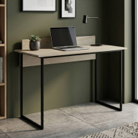 Письменный стол Ferrum-decor Скай 75x100x60 черный ДСП Дуб Сонома 16мм (FRD-103612)