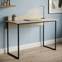 Письмовий стіл Ferrum-decor Скай 75x120x60 чорний ДСП Дуб Сонома 16мм (FRD-103622)