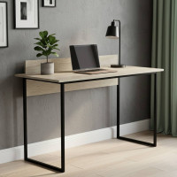 Письменный стол Ferrum-decor Скай 75x100x70 черный ДСП Дуб Сонома 16мм (FRD-103642)