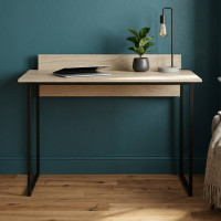 Письмовий стіл Ferrum-decor Скай 75x120x70 чорний ДСП Дуб Сонома 16мм (FRD-103652)