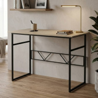 Письмовий стіл Ferrum-decor Райан 75x140x70 чорний ДСП Дуб Сонома 16мм (FRD-103722)