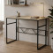 Письмовий стіл Ferrum-decor Райан 75x140x70 чорний ДСП Дуб Сонома 16мм (FRD-103722)