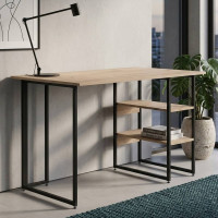 Комп'ютерний стіл Ferrum-decor Кевін 75x120x60 чорний ДСП Дуб Сан-Марино 16мм (FRD-103802)
