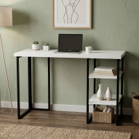 Письмовий стіл Ferrum-decor Кевін 76x120x70 чорний ДСП Біле 32мм (FRD-103832)