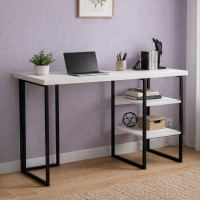 Письмовий стіл Ferrum-decor Кевін 76x140x70 чорний ДСП Біле 32мм (FRD-103842)
