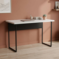 Письмовий стіл Ferrum-decor Майк 76x120x60 чорний ДСП Біле 32мм (FRD-103862)
