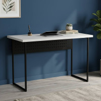 Письмовий стіл Ferrum-decor Майк 76x120x70 чорний ДСП Біле 32мм (FRD-103892)