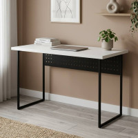 Письмовий стіл Ferrum-decor Майк 76x140x70 чорний ДСП Біле 32мм (FRD-103902)