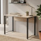Компьютерный стол Ferrum-decor Курт 75x100x60 черный ДСП Дуб Сан-Марино 32мм (FRD-103912)
