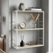 Книжкова полиця універсальна Ferrum-decor Стім 2 74x63x26 білий ДСП Дуб Сонома 16мм (FRD-104112)