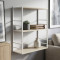 Книжкова полиця універсальна Ferrum-decor Стім 2 74x63x26 білий ДСП Дуб Сонома 16мм (FRD-104112)