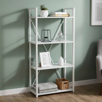 Етажерка 4/60 Ferrum-decor Серії Конект 120x60x28 білий ДСП Біле 16мм (FRD-104242)