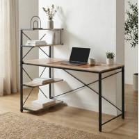 Комп'ютерний стіл Ferrum-decor Джек 75x120x60 Чорний ДСП Сонома (FRD-104382)