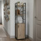 Етажерка 3/34 Ferrum-decor Серії Конект з тумбою 144x34x28 Чорний ДСП Сан-Марино (FRD-104422)