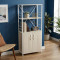 Етажерка 3/60 Ferrum-decor Серії Конект із тумбою 144x60x28 Білий ДСП Сонома (FRD-104452)