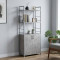 Этажерка 3/60 Ferrum-decor Серии Конект с тумбой 144x60x28 Серый ДСП Бетон (FRD-104462)