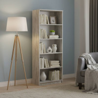 Шафа Анжело Ferrum-decor на 5 полиць 1900x700x380 ДСП Бетон 16 мм (FRD-105012)