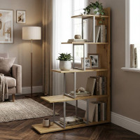 Этажерка Ferrum-decor Стелла 1600x1020x300 Серый металл ДСП Дуб Артизан (FRD-105490)