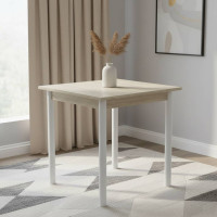 Стол кухонный Ferrum-decor Агата 75x70x70 Белый ДСП Сонома 16мм (FRD-106240)