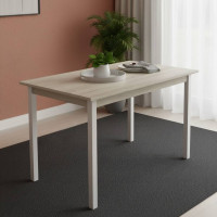Стіл кухонний Ferrum-decor Маріо 75x120x60 Білий ДСП Сонома 16мм (FRD-106320)