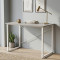 Стіл письмовий Дейв Ferrum-decor 750x1400x600 Білий метал ДСП Бетон 32 мм (FRD-106450)