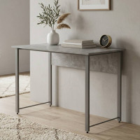 Стіл письмовий Курт Ferrum-decor 75x140x70 Сірий метал ДСП Бетон 32 мм (FRD-106650)