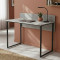 Стіл письмовий Скай Ferrum-decor 75x120x60 Чорний метал ДСП Бетон 32 мм (FRD-106660)