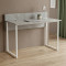 Стіл письмовий Скай Ferrum-decor 75x100x70 Білий метал ДСП Бетон 16 мм (FRD-106670)