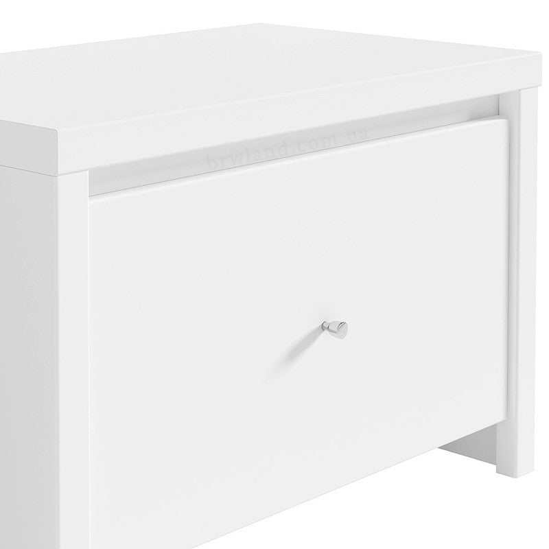 Тумба для взуття ВМК (БРВ) Крістіна SBUT/60 Білий/Білий глянець (BRW-131040)