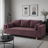 Ортопедичний диван Мекко Oslo 2300*1000 Gold II категорія Allure Premium Dusty Violet (MEK-161166)